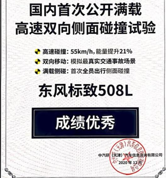 508L挑戰(zhàn)史上最嚴側面碰撞成績單公布